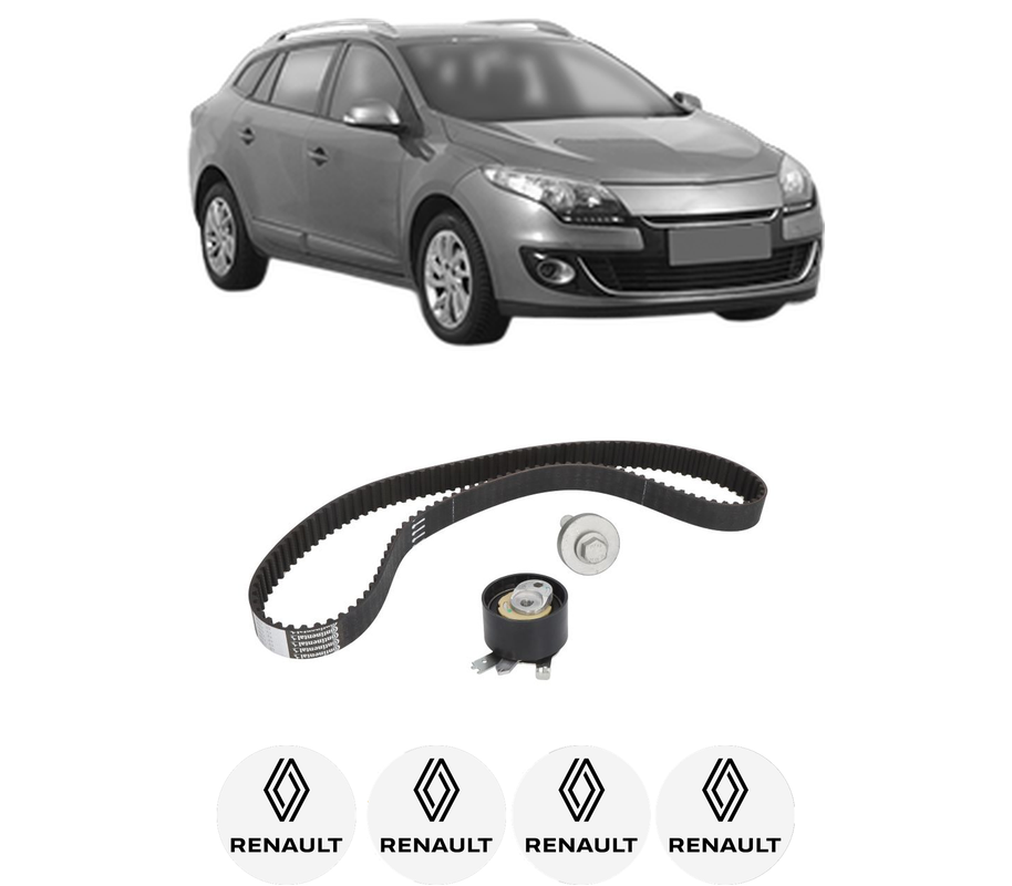 Set kit distributie RENAULT MEGANE III Combi Van (KZ0/1) 1.5 dCi din 2009-2015 KW 81 CP 110 CMC 1461, Auto, Continental Contitech, 4 Stickere auto cu RENAULT