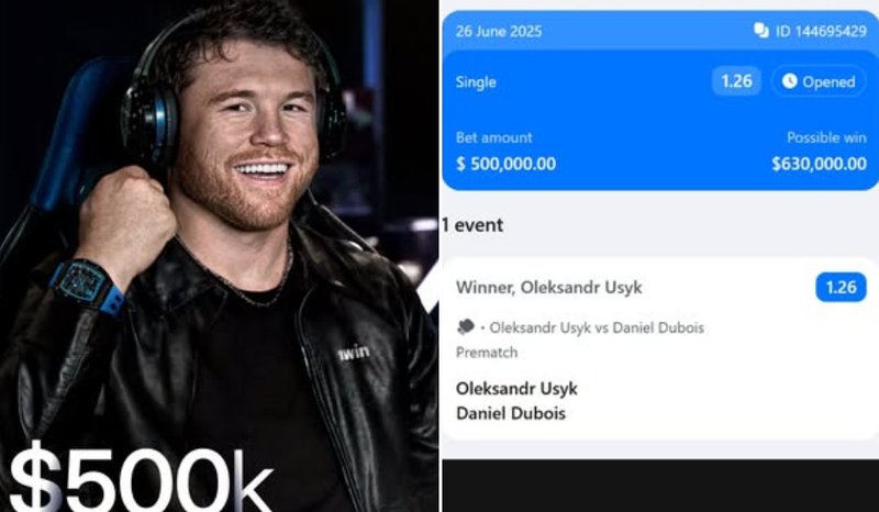 Канело Алварес заложи 500 000 долара за Усик срещу Дюбоа