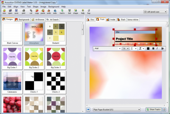 Acoustica CD-DVD Label Maker 3.40 (x32/x64) Acoustica CD-DVD Label Maker 3.40 (x32/x64)