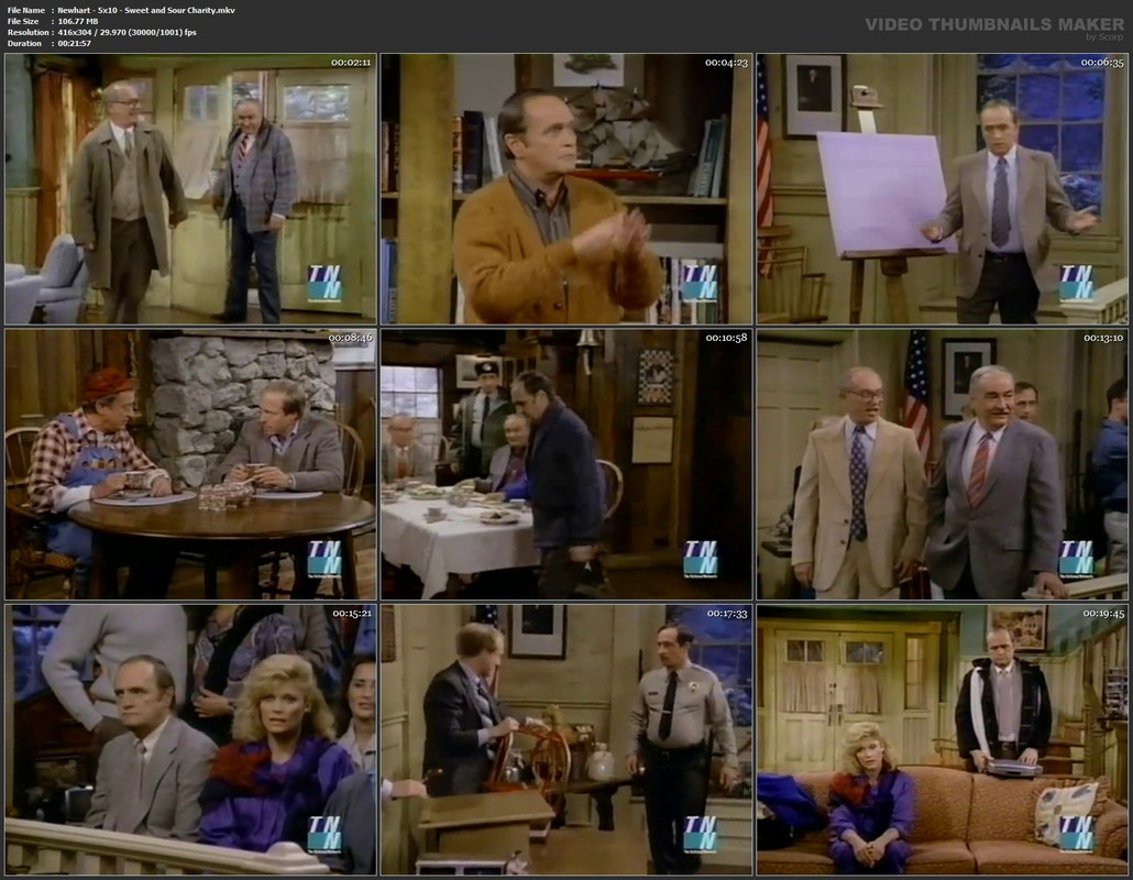 Newhart - 5x10 - Sweet and Sour Charity.mkv