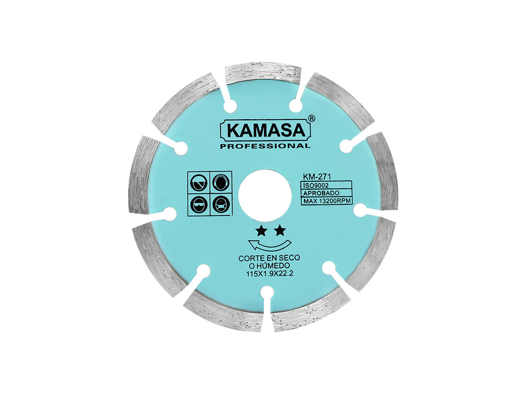 DISCO DIAMANTADO 115 GRIS KAMASA