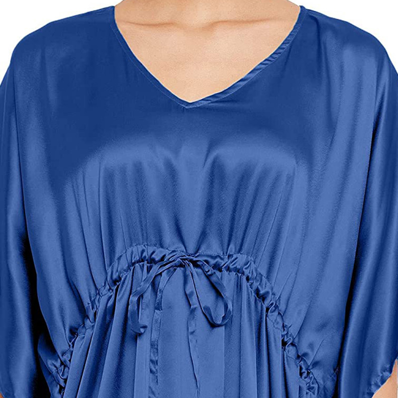 Women Satin Silk Nightdress Lingerie Sleepwear Nightgown Maxi Robe Loungewear - Picture 76 of 125