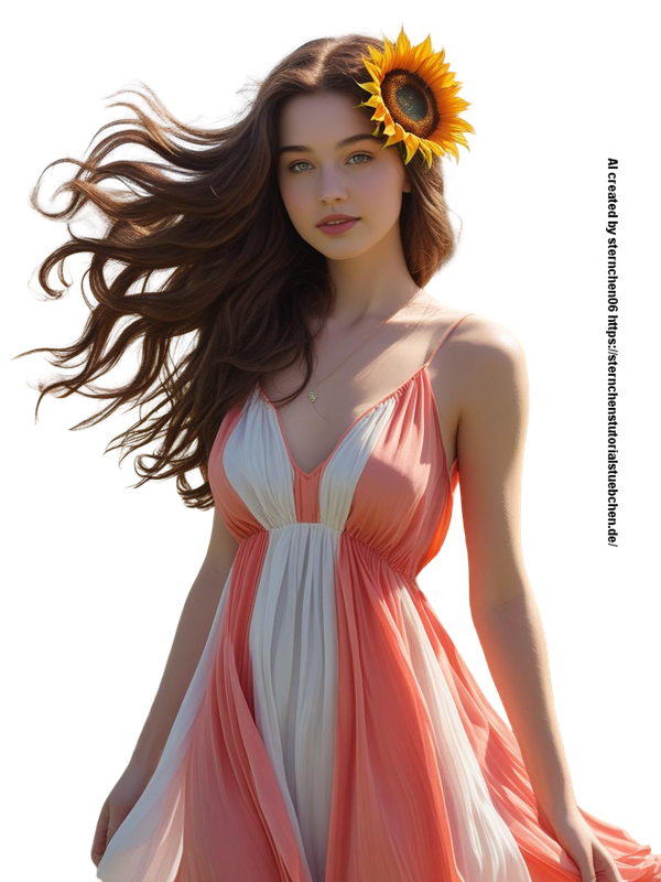 woman in a summerdress  and a flower in her hair (3)