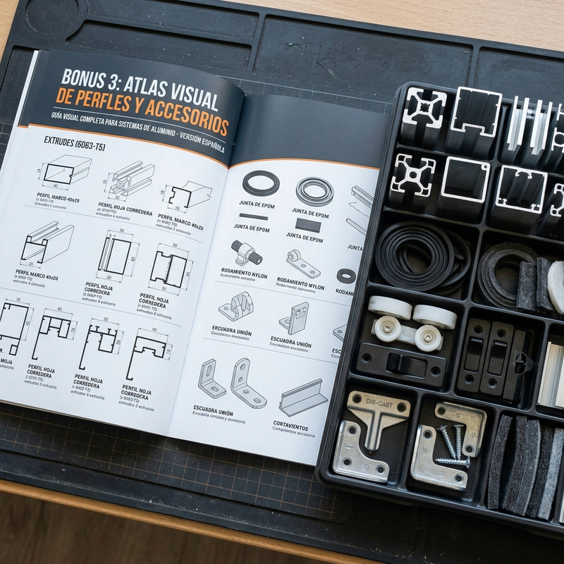 Mockup Bonus 3: Atlas Visual de Perfiles y Accesorios