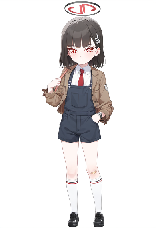 depth of field, 1girl, solo, rio (blue archive), medium hair, flat chest, {{{age s-1695081629