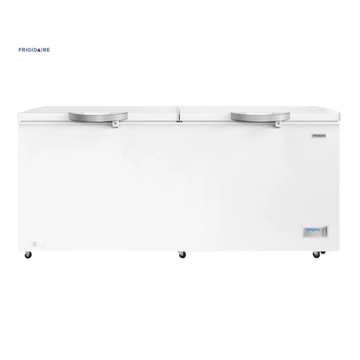 Freezer horizontal Frigidaire de 25 pies cúbicos gran capacidad color blanco