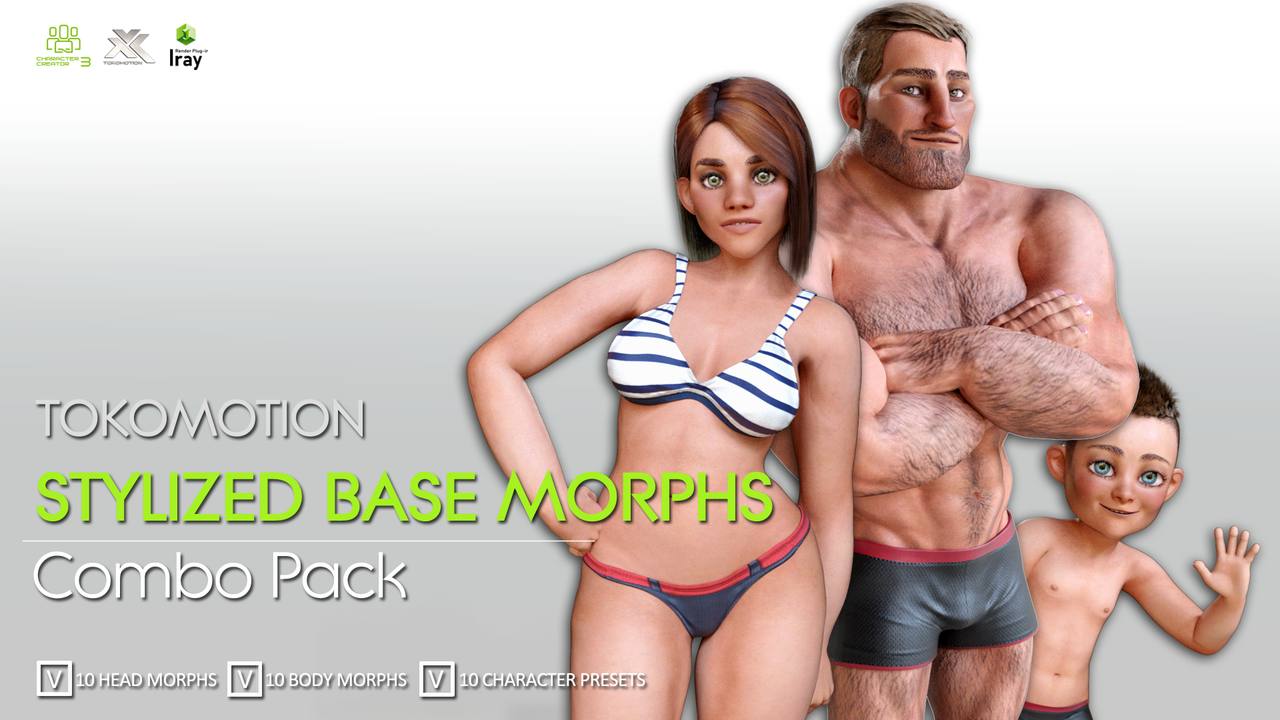 CC4 Anime Base Morphs Vol.01 - Character Creator/Morph