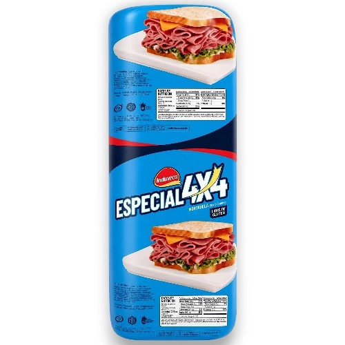 Induveca Mortadela Bolog 4X4 Lb