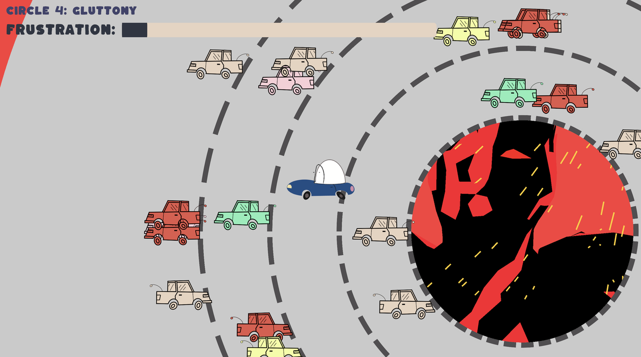 Screenshot of Roundabout Hell gameplay