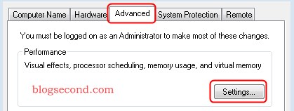 Menonaktifkan Fade or slide menus into view pada Visual Effect Windows