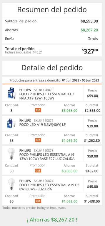 Home Depot: Glitch en productos al 3x2, focos a $2.10 pesos 
