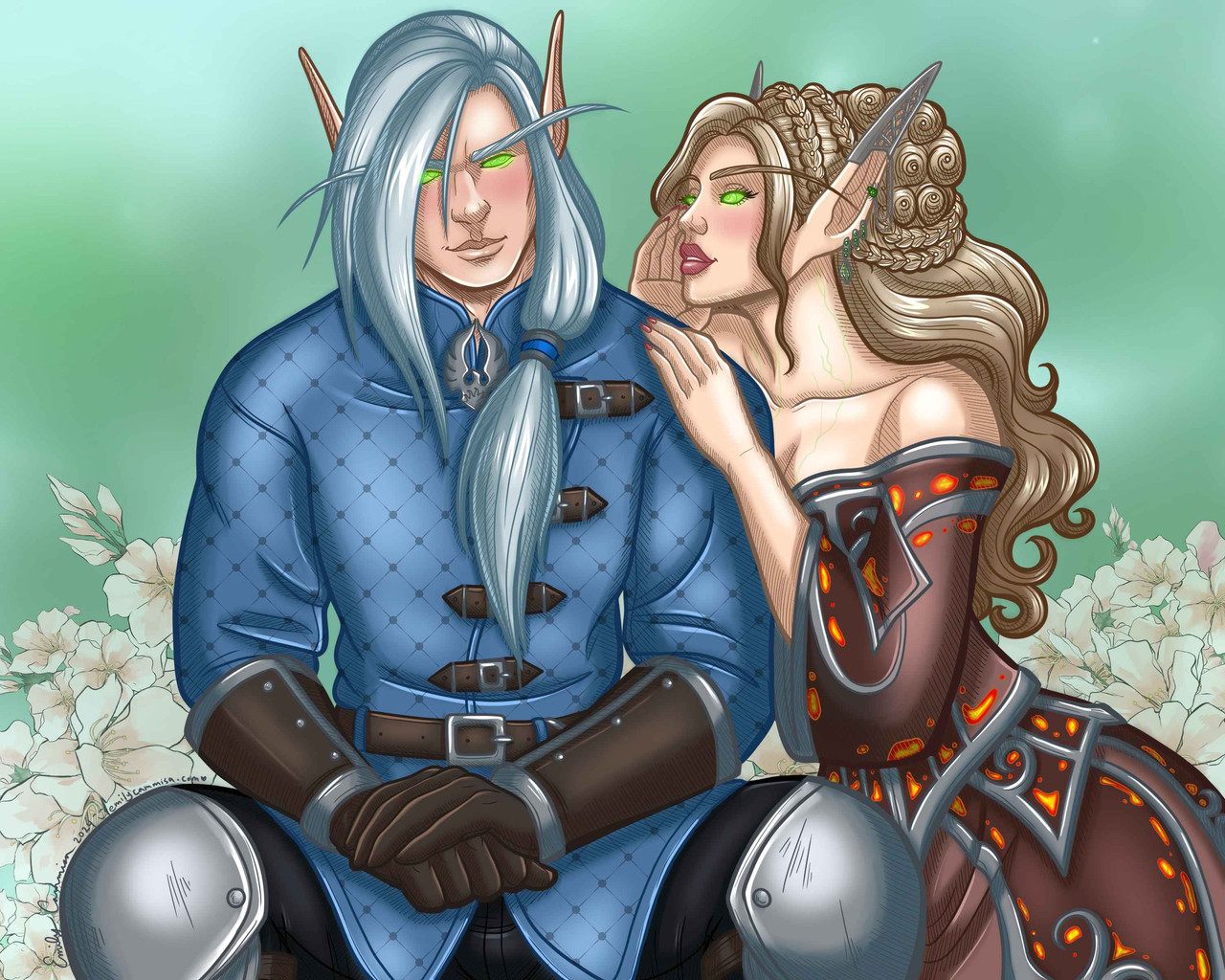 Ashire Larethmyr & Laeynna Emberflame - Credit: Emily Cammisa