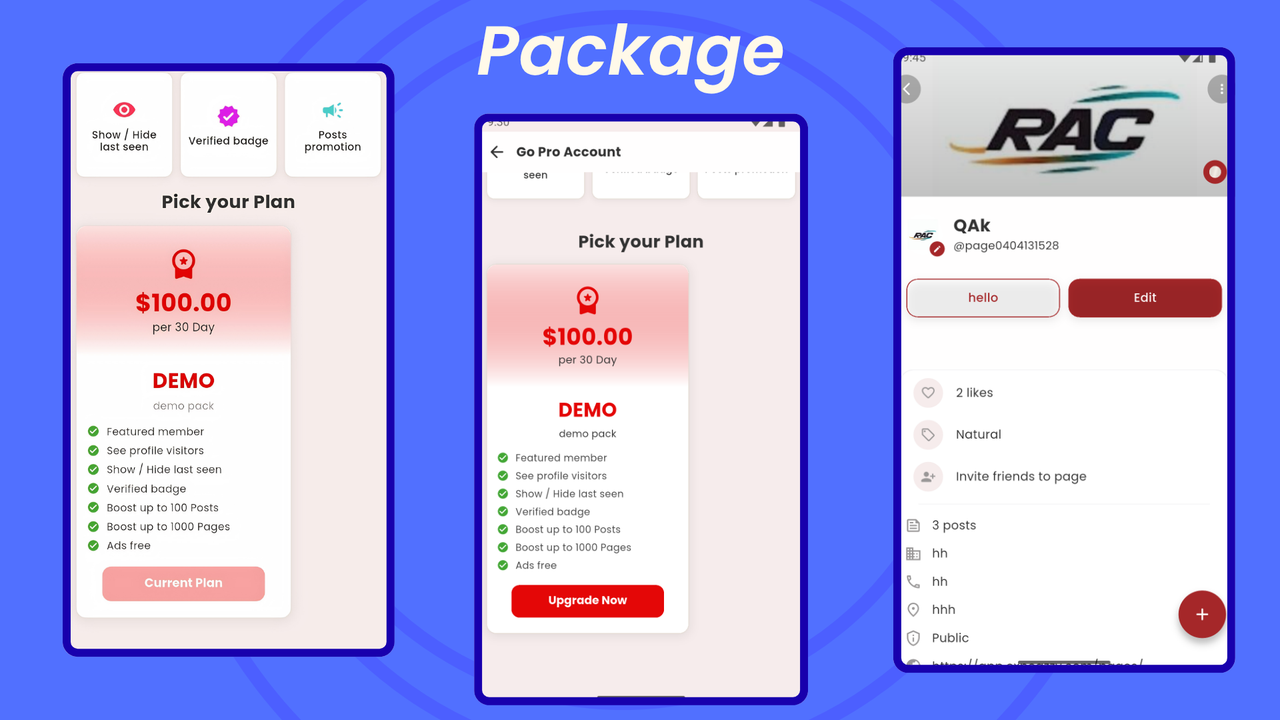 Expeazzy | Flutter Messenger Timeline Mobile App for Sngine