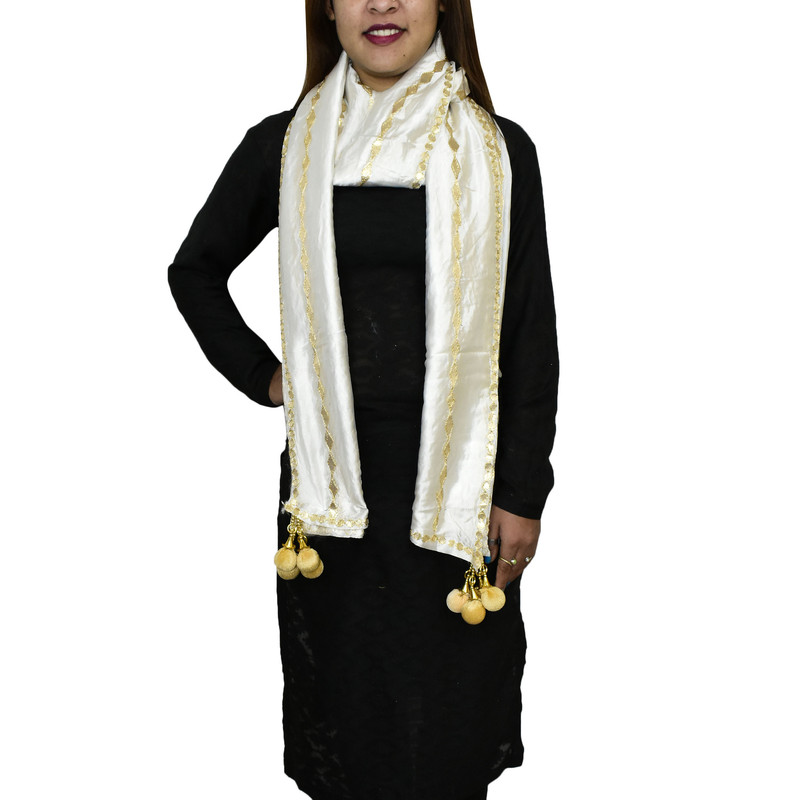thumbnail 29  - Women&#039;s Dupatta Gota Patti Traditional Wrap Chunni Shawl Scarf Hijab For Wedding