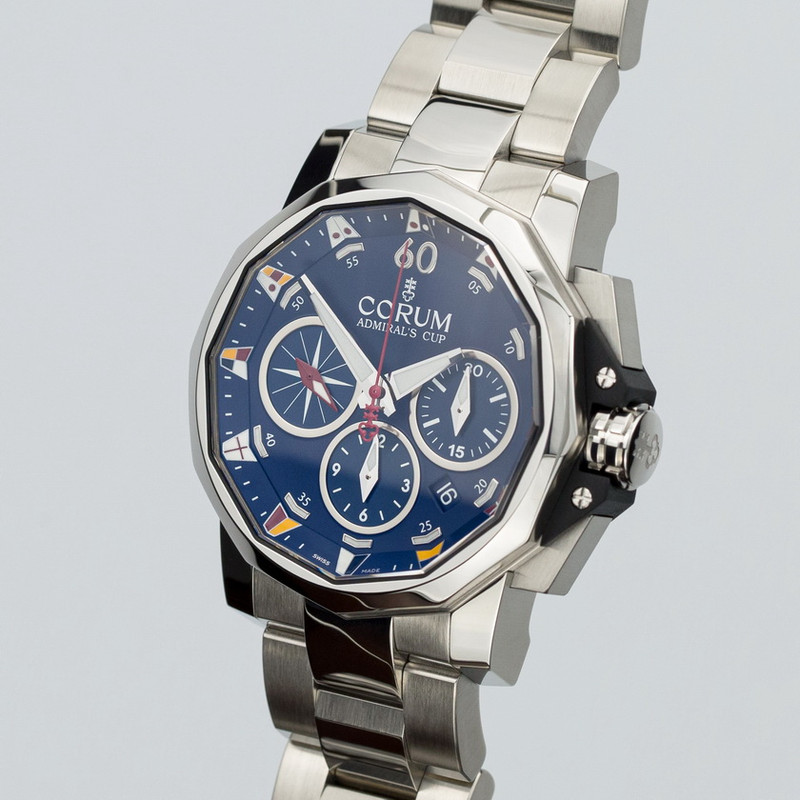 Corum Admiral's Cup Chronograph A753/04237 Blue dial - Продаден -  Българският форум за часовници