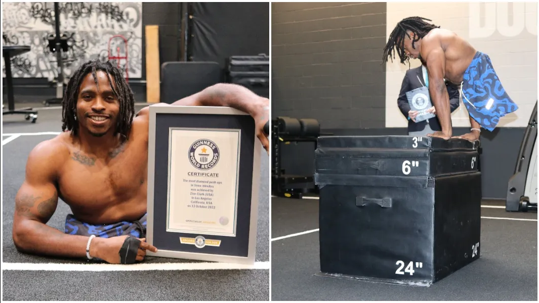 Zion Clark, el hombre más rápido a dos manos, rompe dos récords más