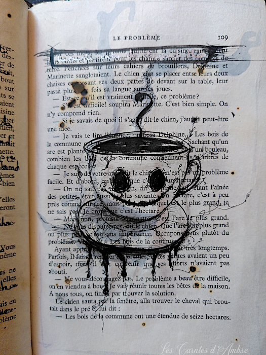 journal créatif - tasse d'angoisse