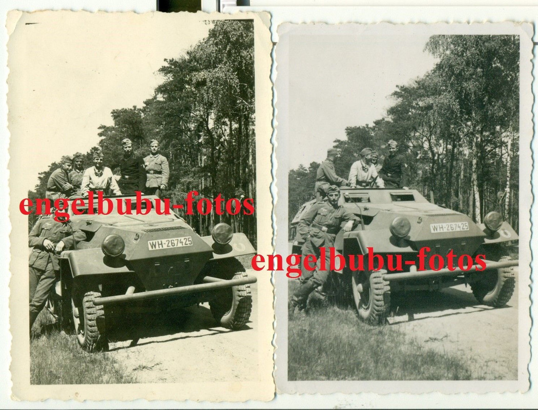 SPÄHWAGEN mit WH-267425   WAPPEN - STURMGESCHÜTZ-BATTERIE