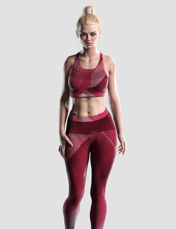 Knit Sports Outfit Textures