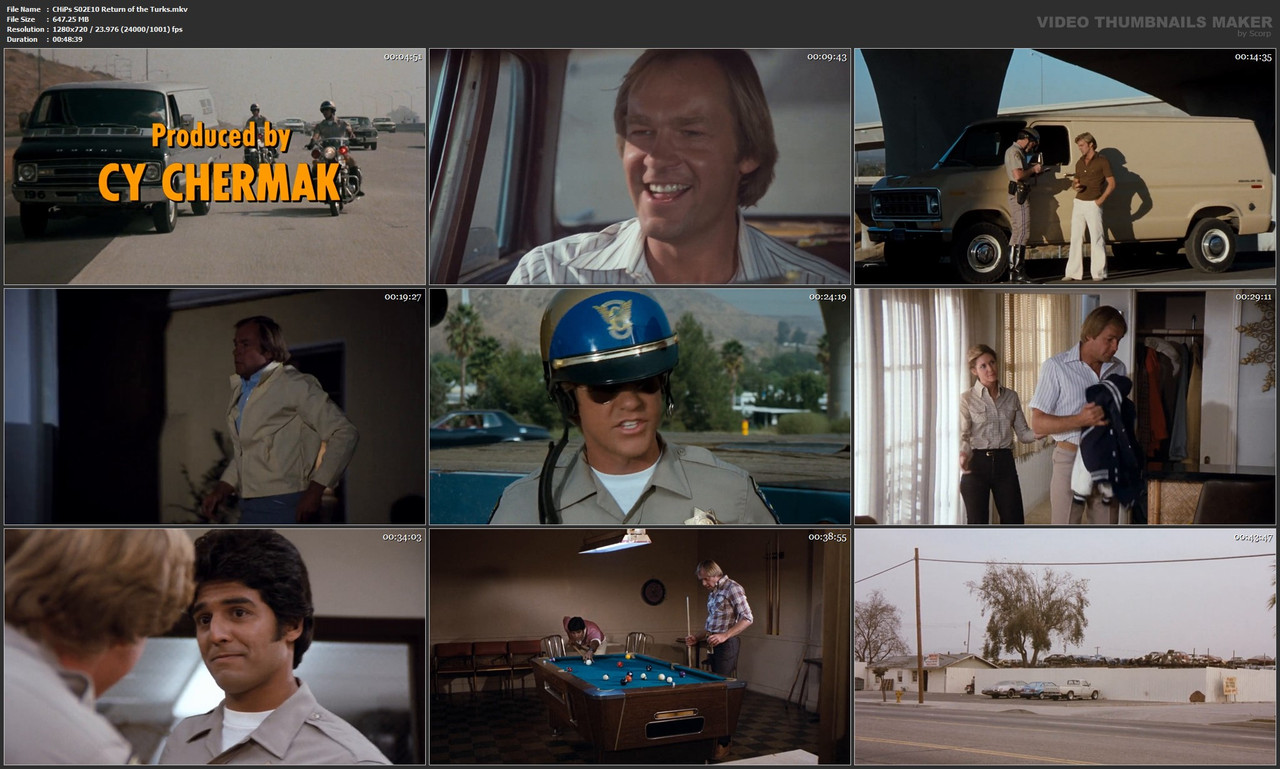 CHiPs S02E10 Return of the Turks.mkv