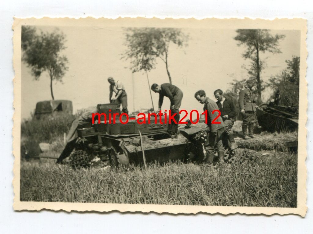Panzerregiment 5, zerstörter Panzer No.114, bei 