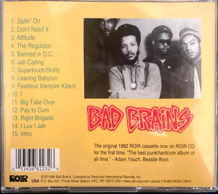 Bad Brains by Bad Brains - Back