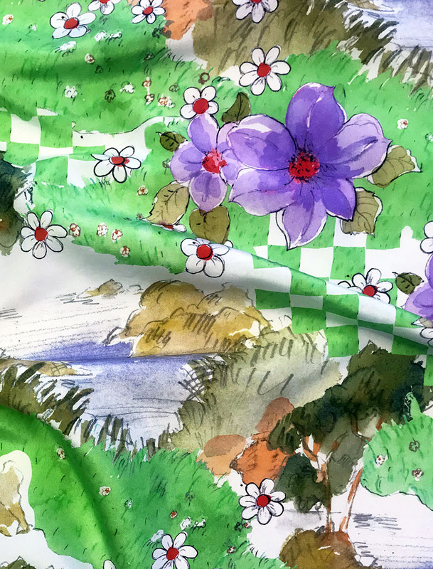 Digital print on silk
