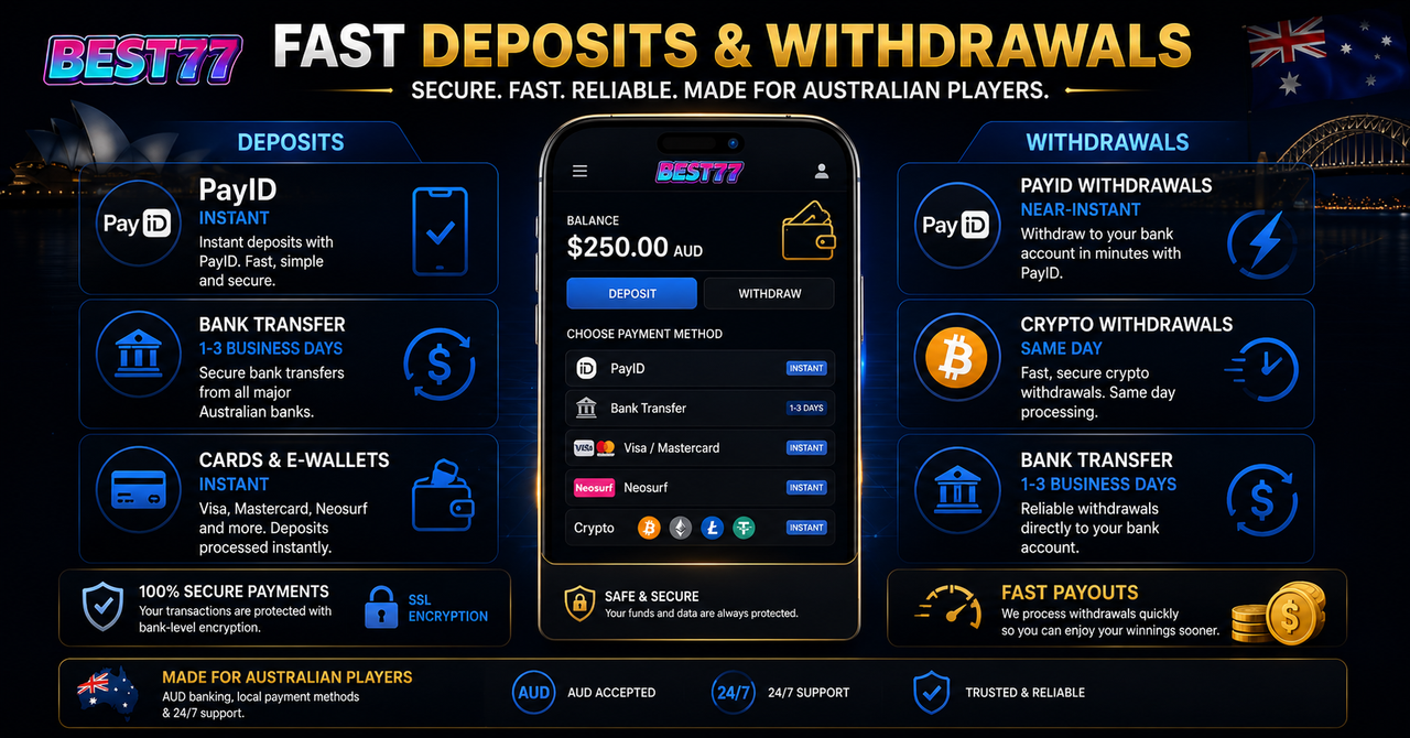 Best77 fast withdrawal
