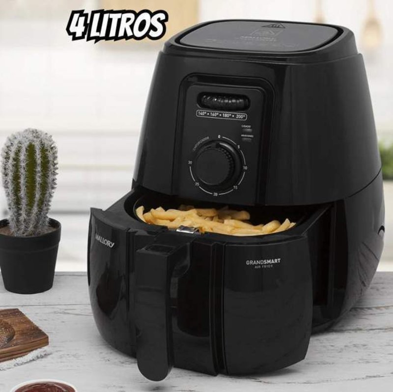 Fritadeira Mallory Grand Smart Air Fryer 4 Litros – 127 Volts