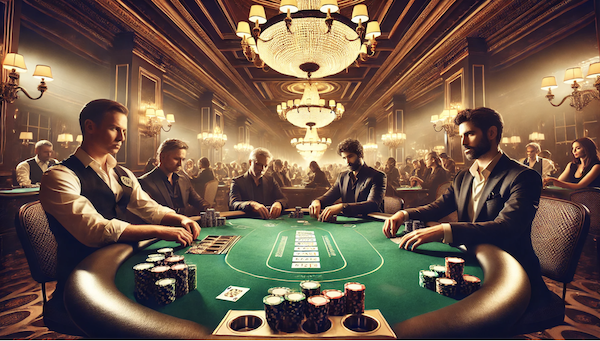 Poker tournament scene