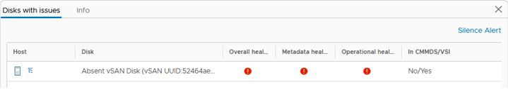 Replace a defective HDD in the vSAN SIVaaS Replace a defective HDD in the vSAN SIVaaS