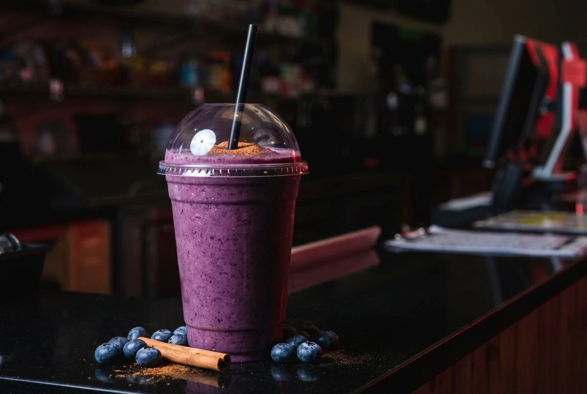 ABC acai, blueberry and cinnamon protein shake at the Sportset Shakes bar