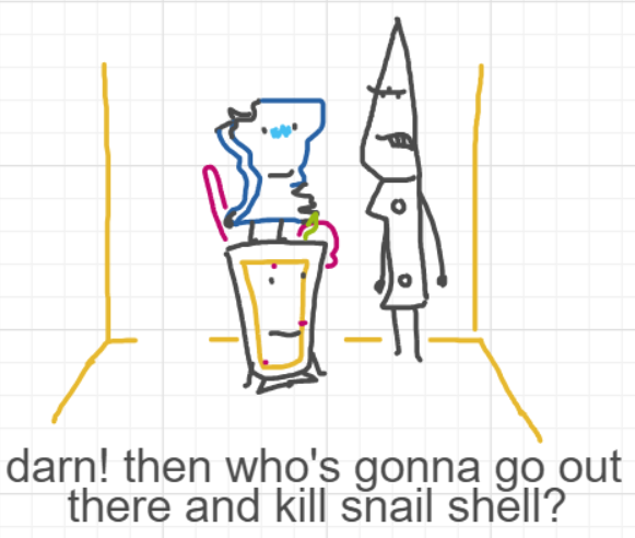 A panel from Chilly, episode two of the Board Boards object show by Furretwalk/WalkingFurret.
