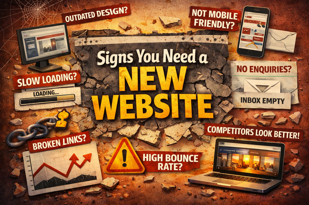 Signs your business needs a new website explained