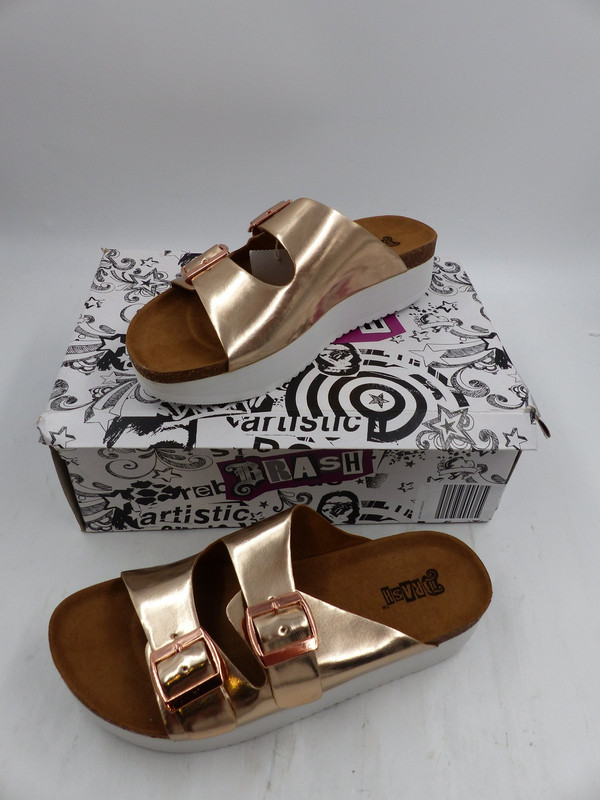 BRASH STARLING ROSE GOLD SANDALS WMNS SIZE 9 EUR 40.5 180104