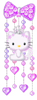 Hello Kitty Purple Charm