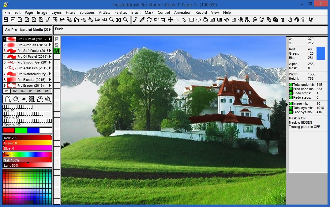 Pixarra TwistedBrush Pro Studio version 25.02 Pixarra TwistedBrush Pro Studio version 25.02