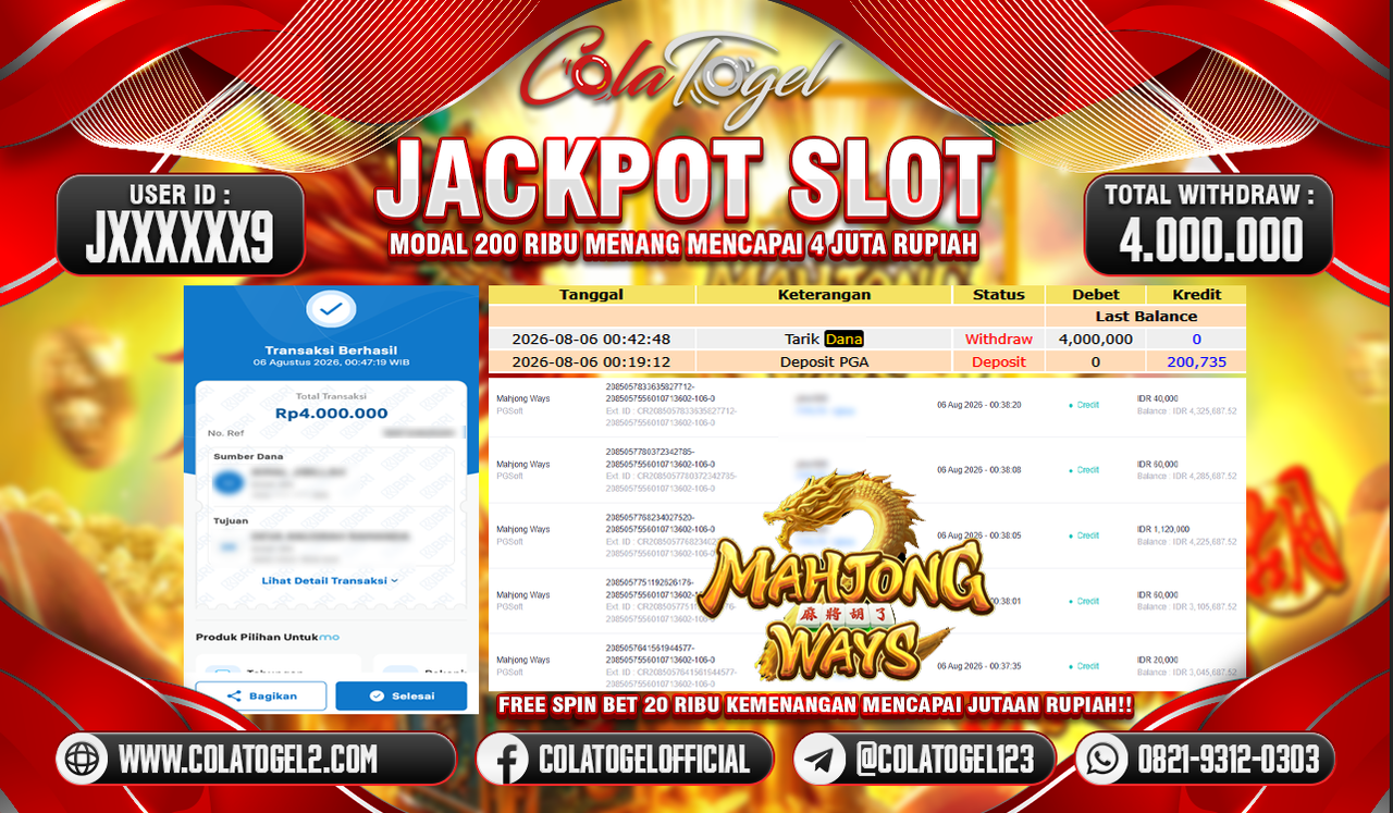 JACKPOT SLOT GACOR!!