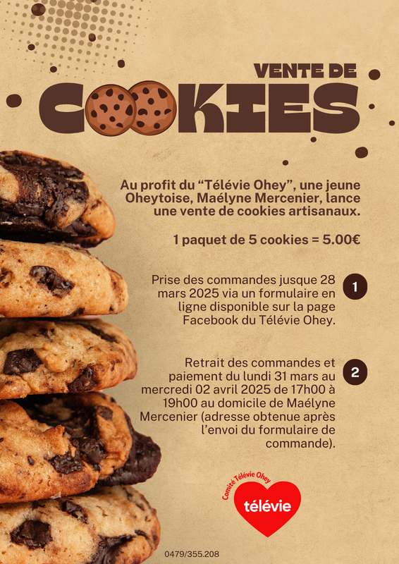 Support de communication Télévie Ohey — visuel 1