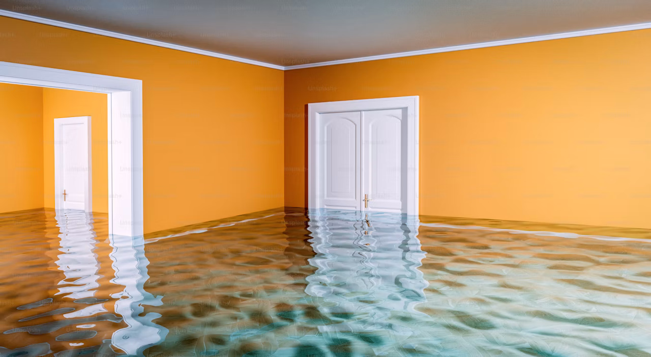 Water damage restoration process on a Luxemburg Wisconsin property