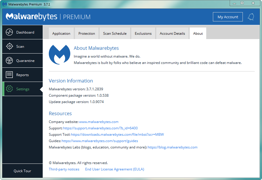 Malwarebytes Anti-Malware Premium 3.7.1.2839 | Katılımsız