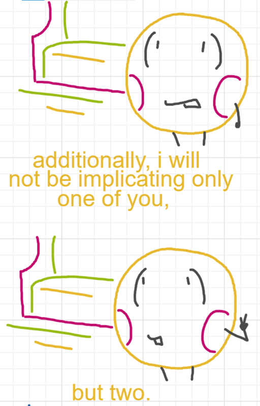 A panel from A Murder On The, episode six of the Board Boards object show by Furretwalk/WalkingFurret.