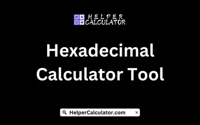 Hexadecimal Calculator Tool