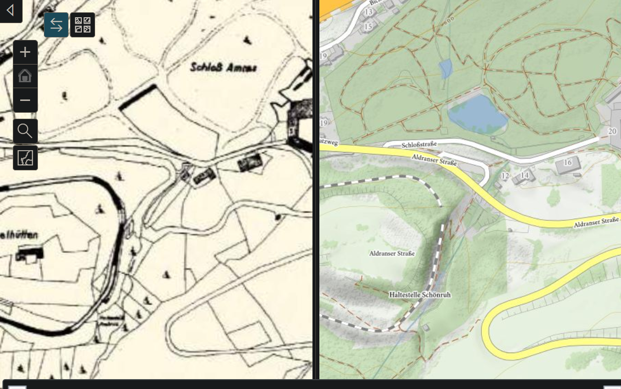Aldranserstraße alt-neu