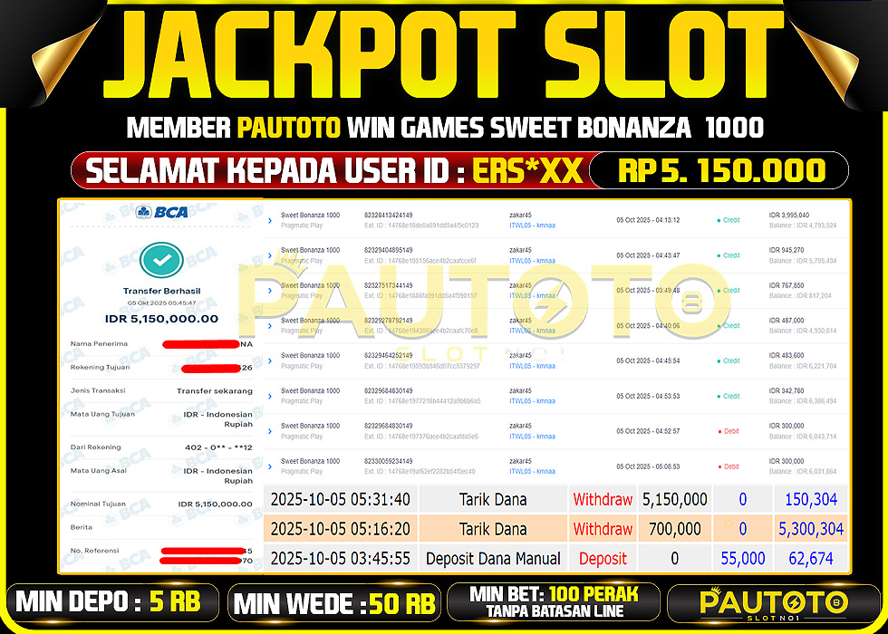 BUKTI JACKPOT LUNAS PAUTOTO