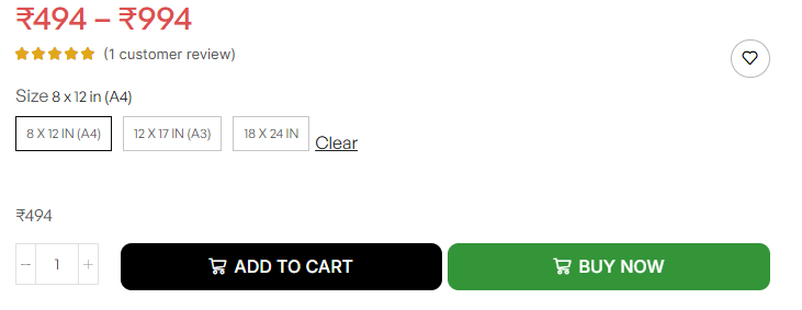 Image showing 2 different pricing sections