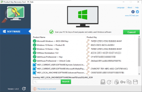 Product Key Recovery Tool 1.0.0 Multilingual