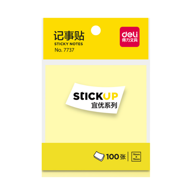 FEUILLES AUTOCOLLANTES 7676MM  POST IT DE7737