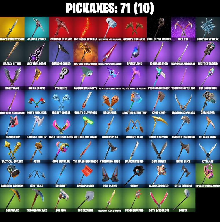 pickaxes comp