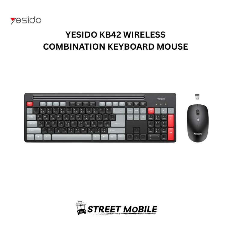 YESIDO KB43 WIRELESS COMBINATION KEYBOARD AND MOUSE